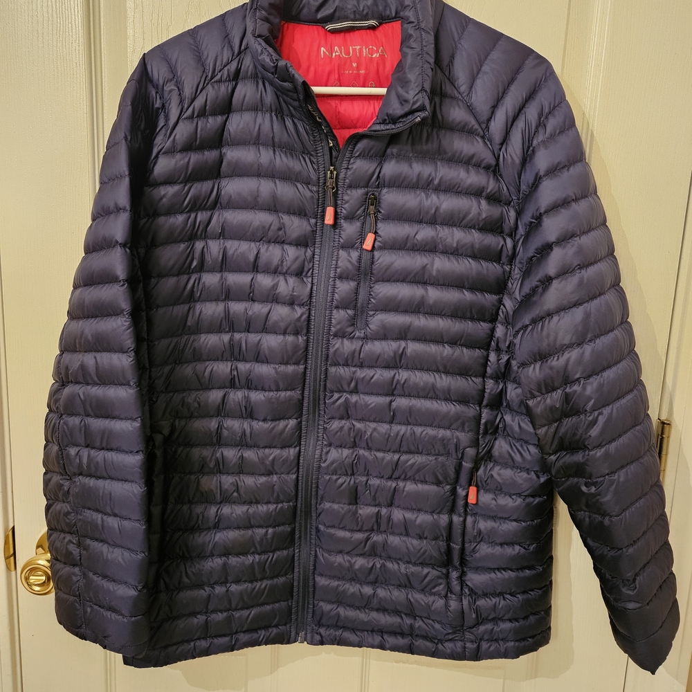 Nautica Men's Dark Blue Puffer Jacket